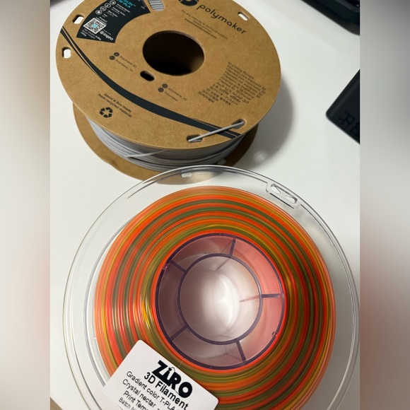 ZIRO & Polymaker 3D Filament in Multicolor & Grey - Picture 1 of 4